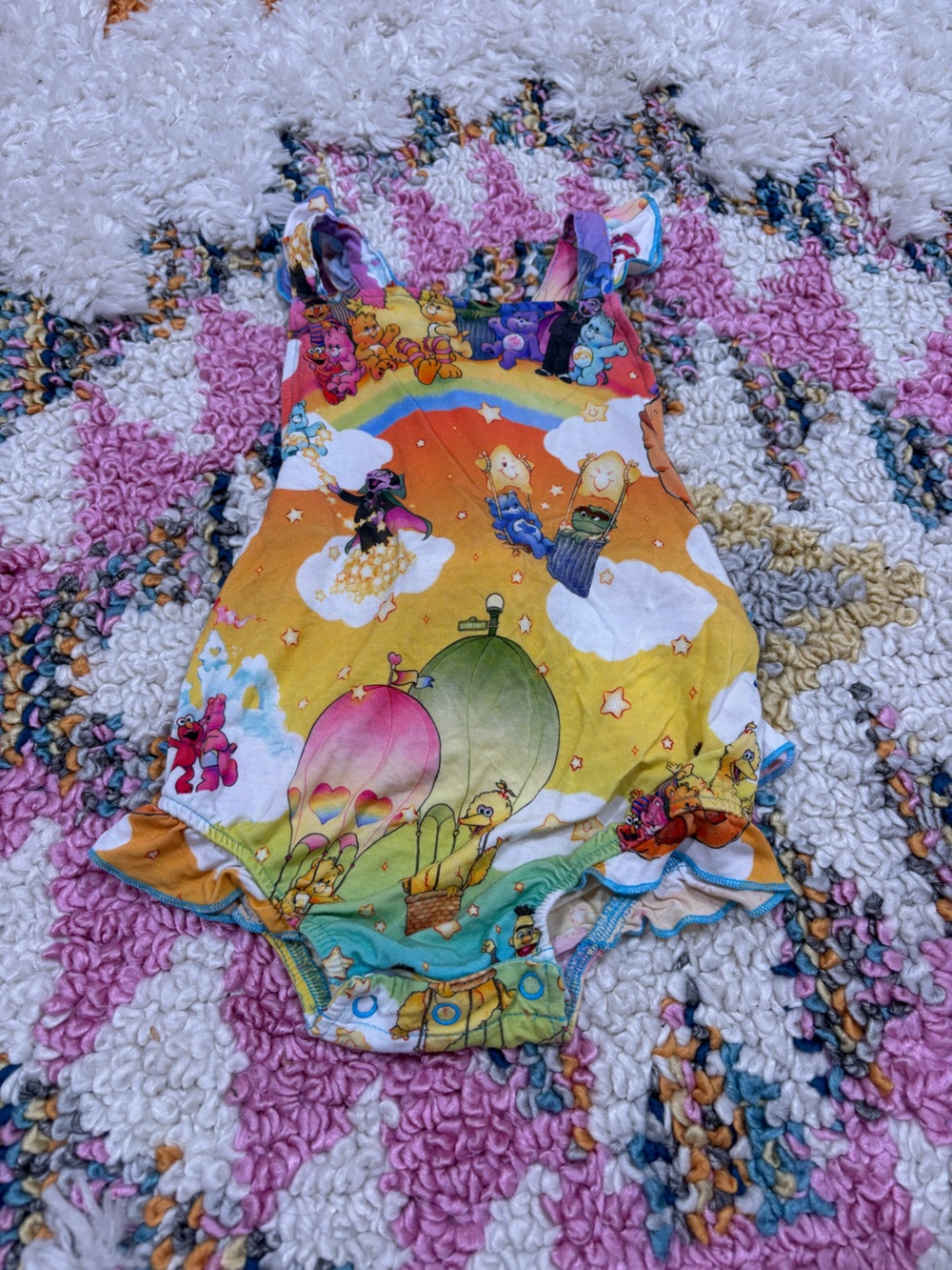 Posh Peanut Sesame Street x Care Bears Romper